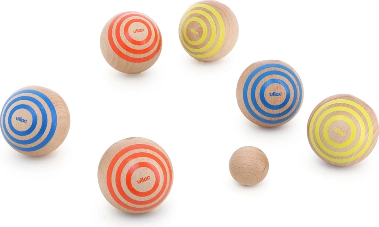 Vilac pétanque in legno con anelli colorati