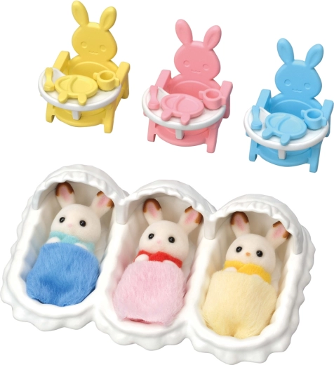 Sylvanian Families set per la cura dei tre gemellini Coniglietti Chocolate