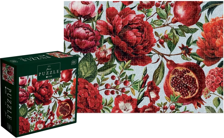 Puzzle fiori – fiori rossi 500 pezzi