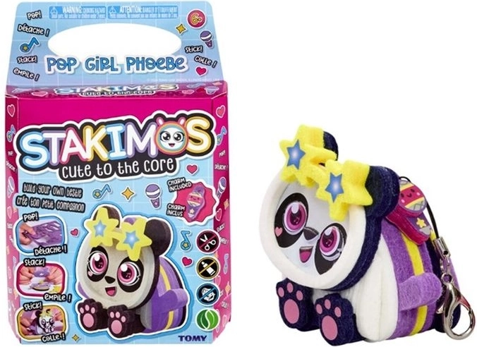 TOMY Stakimos Pop Girl Phoebe – kit creativo per assemblare una statuina