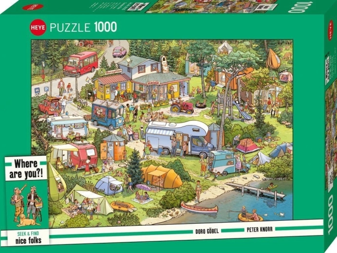 Puzzle Heye Seek & Find: Campeggio, 1000 pezzi