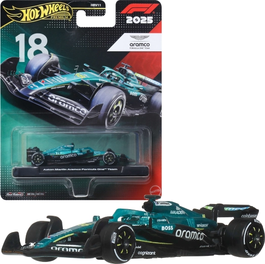 Hot Wheels Premium Formula 1 Aston Martin Aramco Lance Stoll #18 - 1 pezzo
