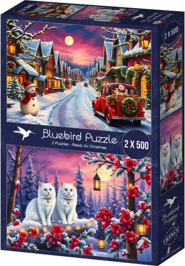 Puzzle Pronti per il Natale 2×500 pezzi BLUEBIRD
