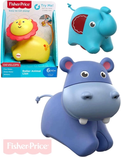 Fisher-Price animaletto a rotelle con sonaglino per bebè - 1 pezzo