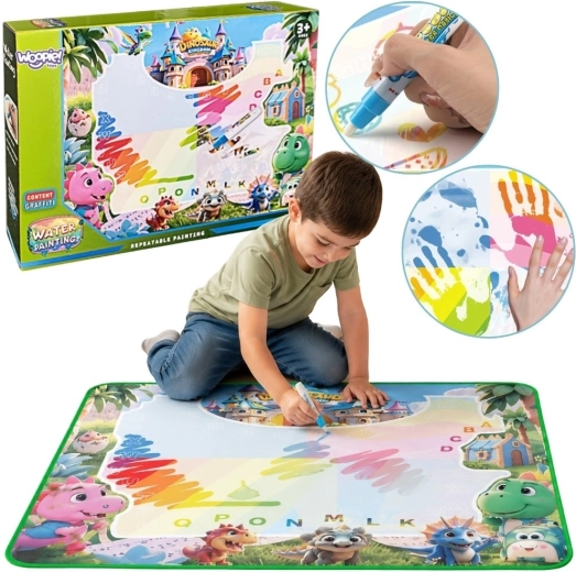 Tappetino da disegno ad acqua Woopie con dinosauri e accessori