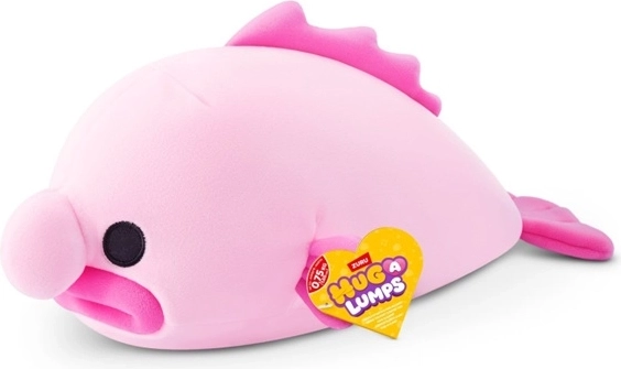 Morbido peluche rosa tenue e un’espressione dolce e marcata