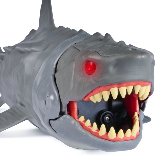 Megalodonte interattivo che reagisce ai movimenti