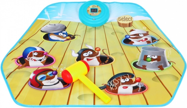 Gioco Colpisci la Talpa – tappetino interattivo con martelletto per bambini 3+