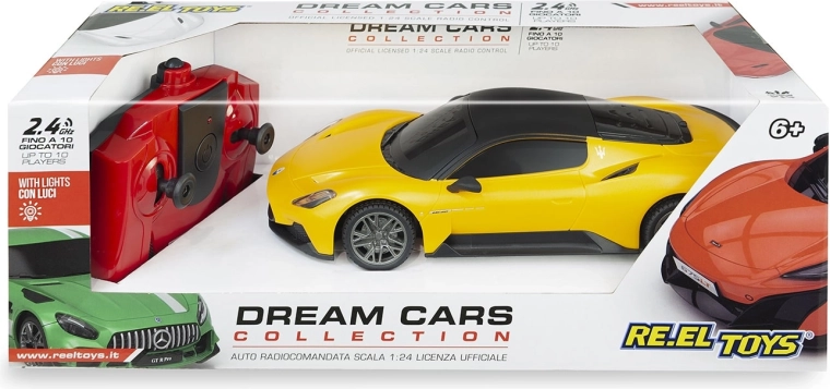 Auto RC Maserati MC20 con telecomando 1:24 giallo 17 cm - 1 pezzo