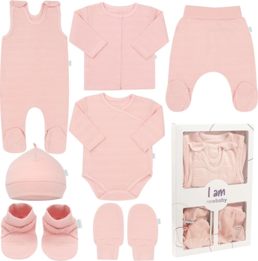 Set neonatale da ospedale New Baby I am rosa