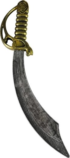 Sciabola ricurva con impugnatura decorata