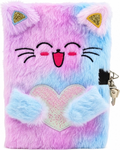 Morbida copertina in peluche con gattino