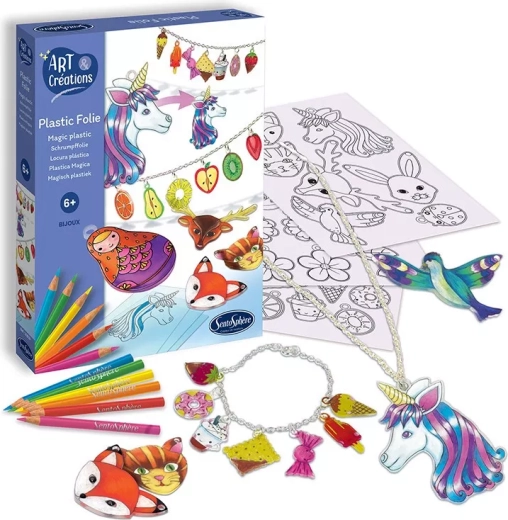 SentoSphere pellicola magica unicorni – kit creativo per gioielli