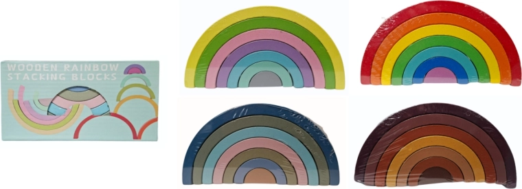 Arcobaleno in legno componibile - 1 pezzo