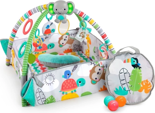 Giochi sospesi ed elefantino musicale con luci
