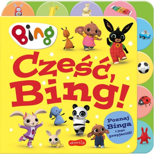 BING: Libro con indici – libro cartonatо illustrato per bambini (in polacco)