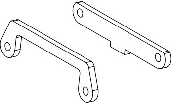 Rinforzo anteriore del braccio della sospensione (wishbone) per Skull, Nightstorm e Crossmo