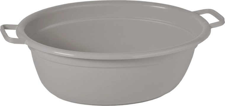 Vasca ovale Alva 55 cm 25 l grigio urbano