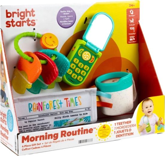 Bright Starts set regalo per lo sviluppo dei sensi Morning Routine