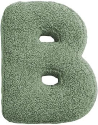 Mealini lettera di peluche B verde - 1 pezzo
