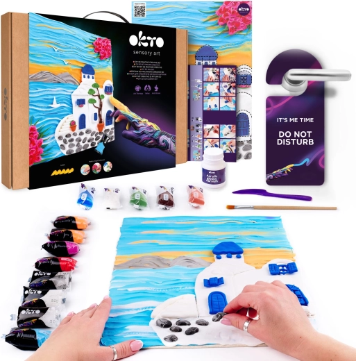 Okto set artistico per dipingere con pasta Santorini 30 × 40 cm