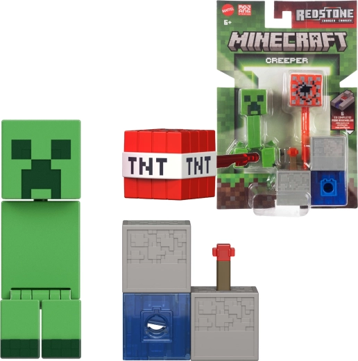 Figurina Minecraft Redstone Charged Creeper con cannone TNT