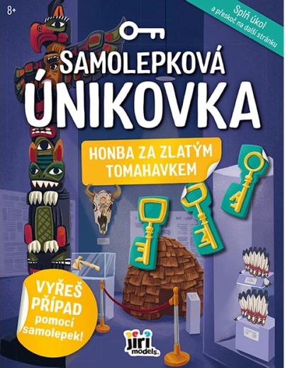 Gioco investigativo con adesivi La caccia al tomahawk d'oro