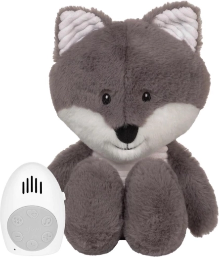 Peluche Flow con battito cardiaco robin grigio
