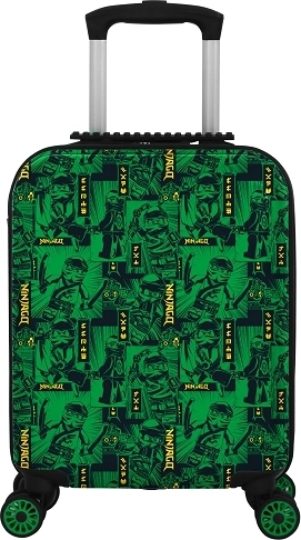 Valigia da viaggio per bambini LEGO Ninjago verde 46 cm (XS)