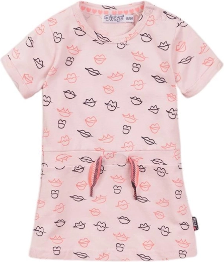 Vestito per bambini Dirkje rosa chiaro con stampa