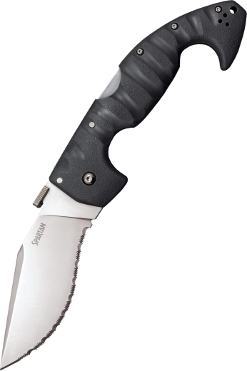 Cold Steel Spartan Serrated coltello tascabile seghettato 11,4 cm, grigio, Griv-Ex, clip