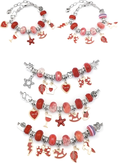 Braccialetti in stile rosso‑oro