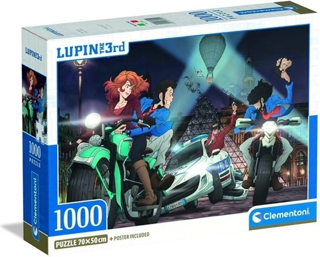 Puzzle compatto Clementoni 1000 pezzi Lupin III