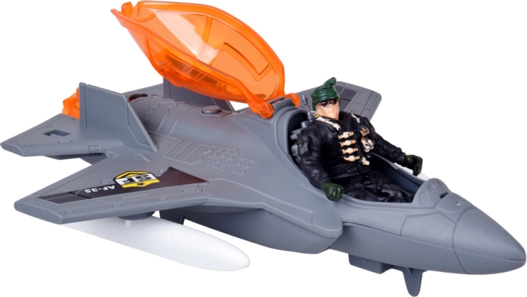 Caccia con cockpit apribile