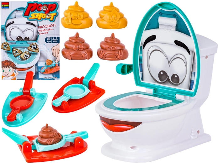 Wesoły sedes poop shoot – gioco di destrezza con lanciatori
