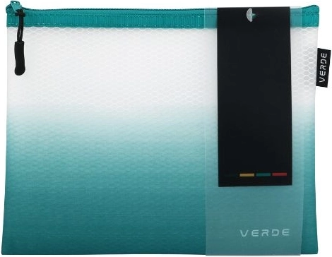 Busta a rete con zip A5 Verde milano