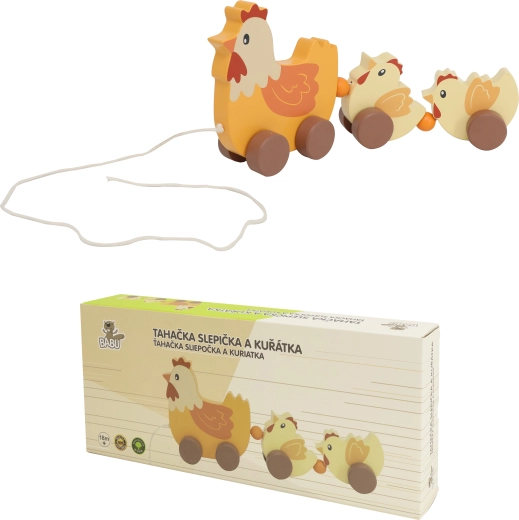 Gallinella trainabile con pulcini BABU