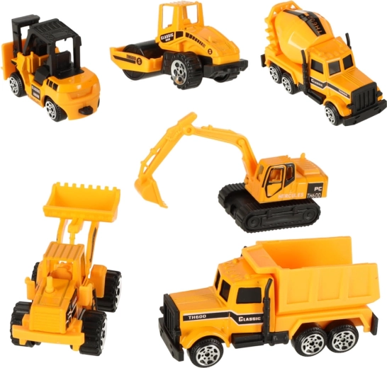 Set di veicoli da cantiere - 6 pezzi