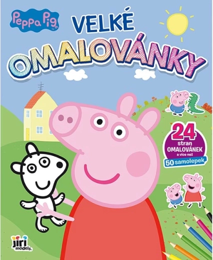 Maxi album da colorare Peppa Pig con adesivi