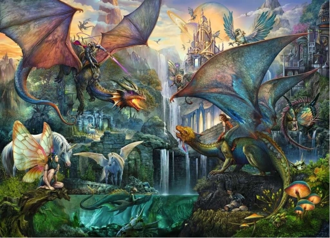 Puzzle Ravensburger Foresta dei Draghi Incantata 9000 pezzi