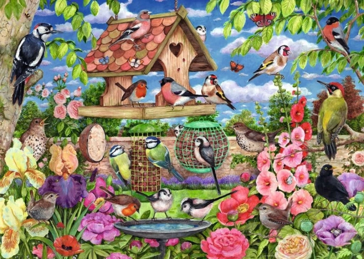 Puzzle Ravensburger Tavolo degli uccelli 1000 pezzi