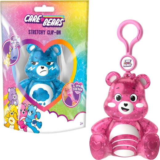 Care Bears portachiavi antistress da schiacciare con clip - variante casuale - 1 pezzo