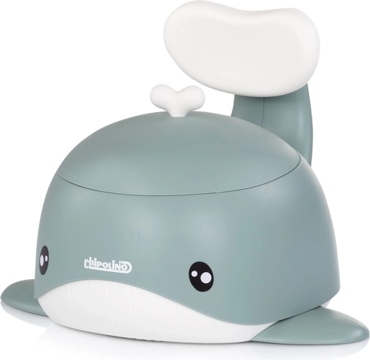 Chipolino vasino per bambini con schienale Whale verde