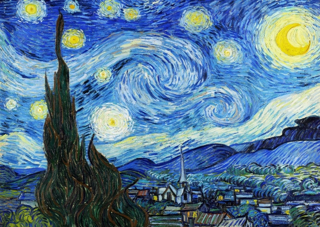 Puzzle Vincent Van Gogh: Notte stellata 1000 pezzi