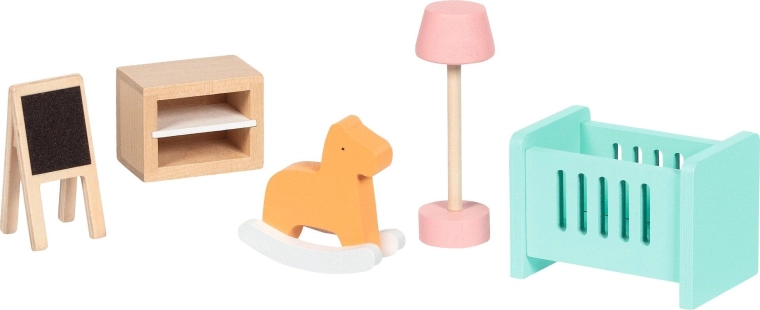 Mobili in legno per casa delle bambole Copenhagen, soggiorno - 6 pezzi