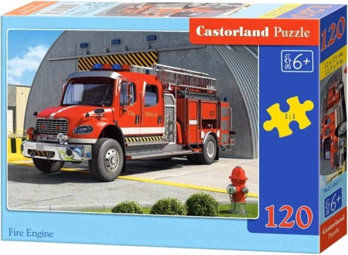Puzzle per bambini Camion dei pompieri da 120 pezzi