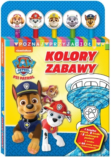 PAW PATROL Conosci gli amici 1: I colori del divertimento – libro con adesivi e set di pastelli
