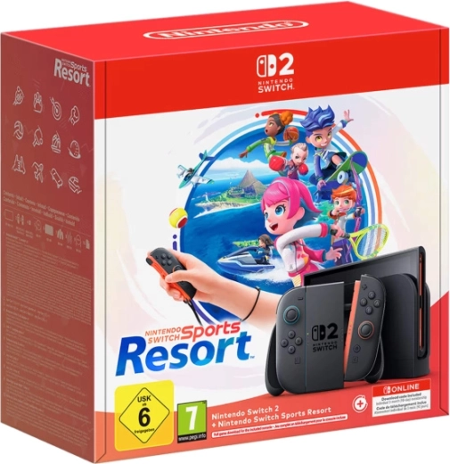 Nintendo Switch 2 con il gioco Nintendo Switch Sports Resort e Nintendo Switch Online per 3 mesi
