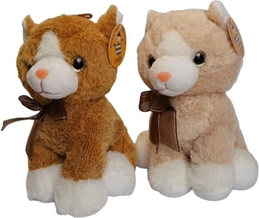 Gatto di peluche seduto con miagolio – 2 colori