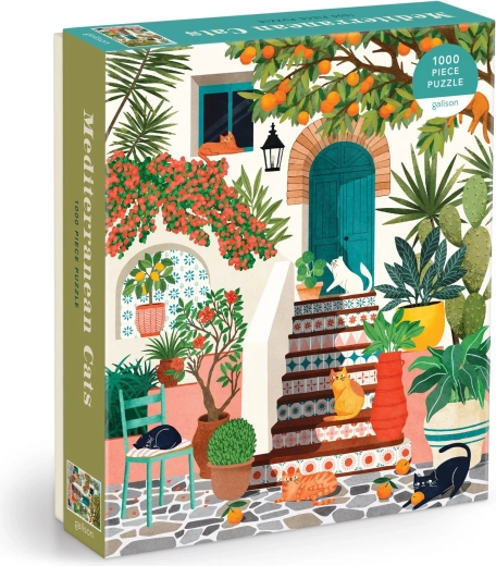Puzzle Galison Gatti mediterranei da 1000 pezzi